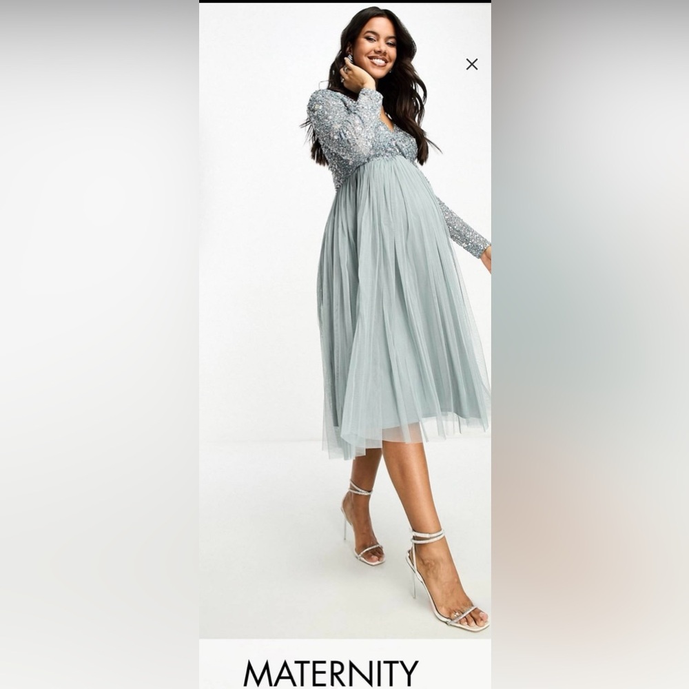 ASOS Sequin Maternity MIDI dress